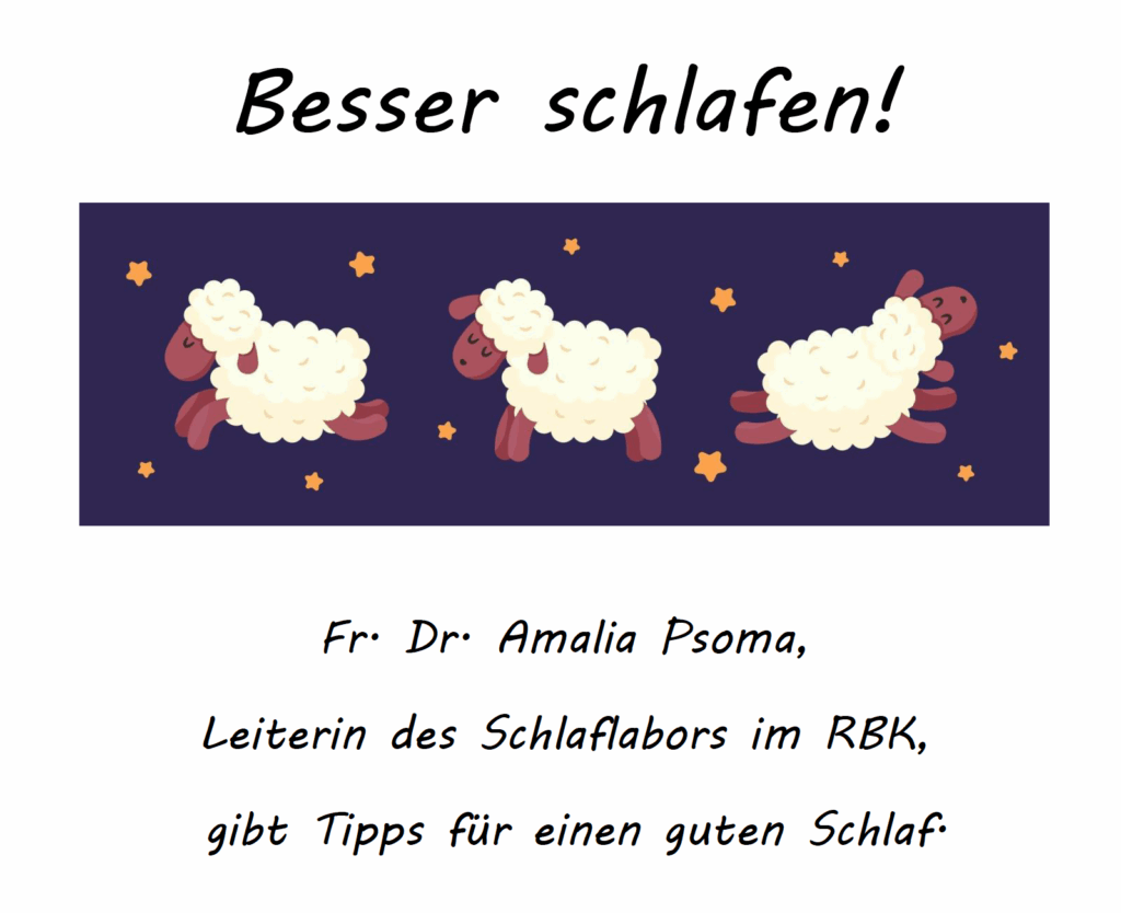 Besser schlafen Plakat